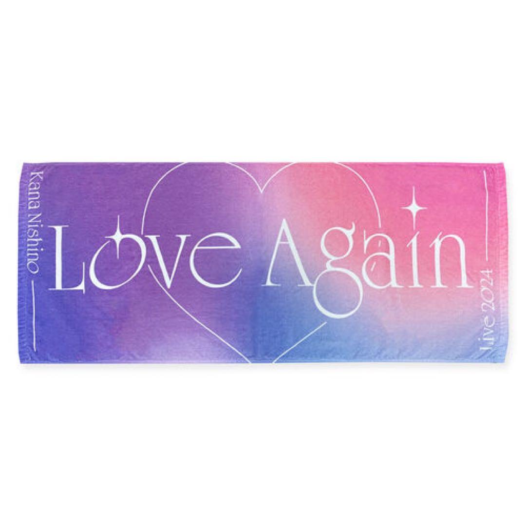西野カナ　Love Again Live 2024 グッズ　コンサート　タオル