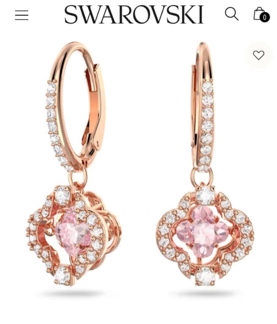 スワロフスキー新品 Sparkling ピアス Swarovski