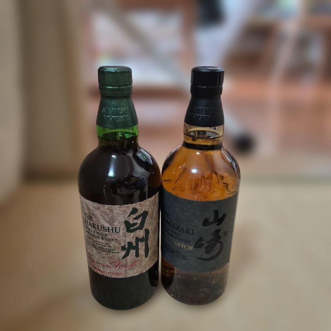 【免税店限定】白州・山崎 スモーキーバッチセット 700ml