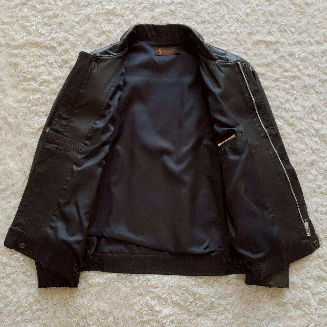 あ*ぱ様 Yves Saint Laurent 牛革 レザージャケット レザーブ