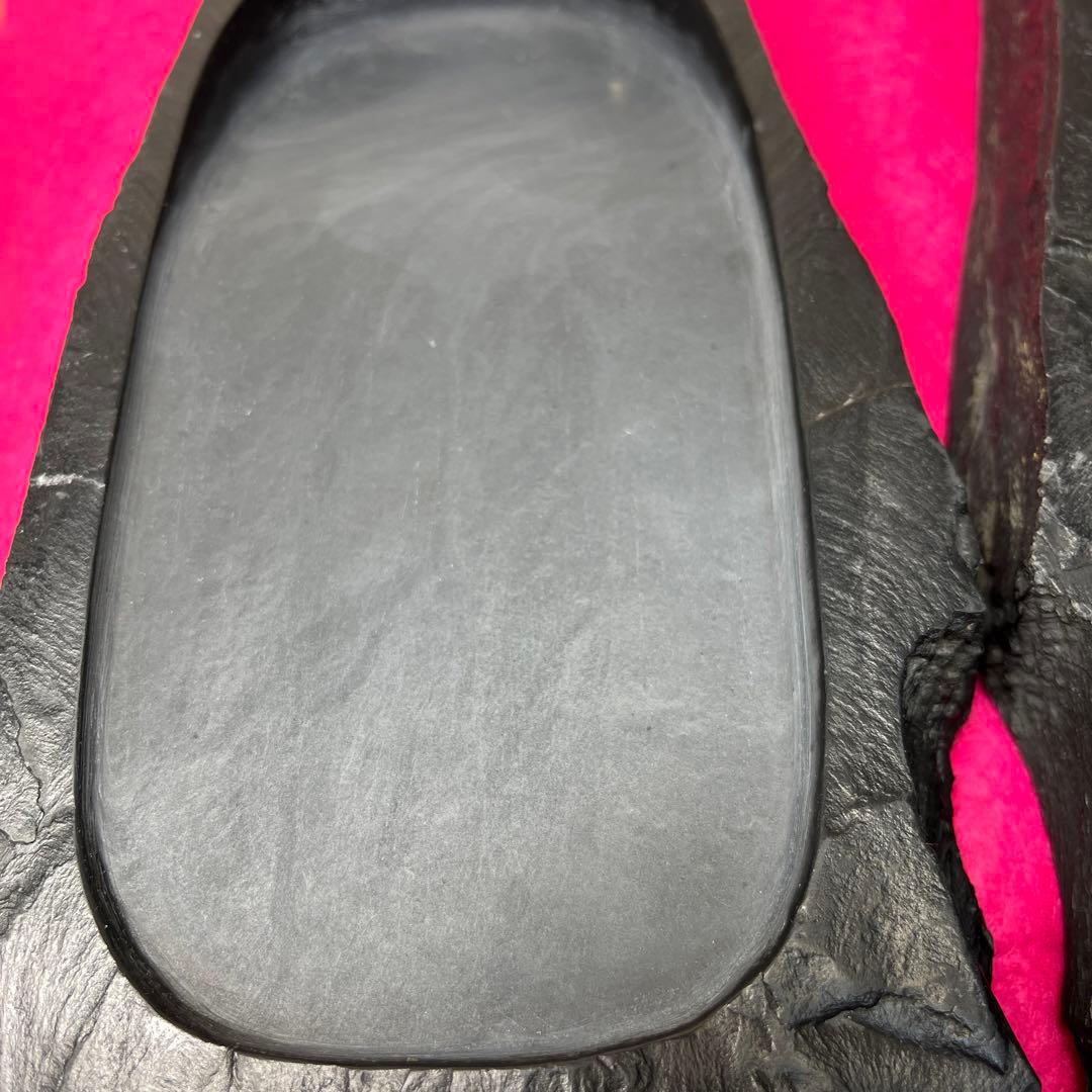 雄勝硯　⭕️杉山唐龍斎　希少なダブル硯(蓋も硯) 30cmの超大型硯