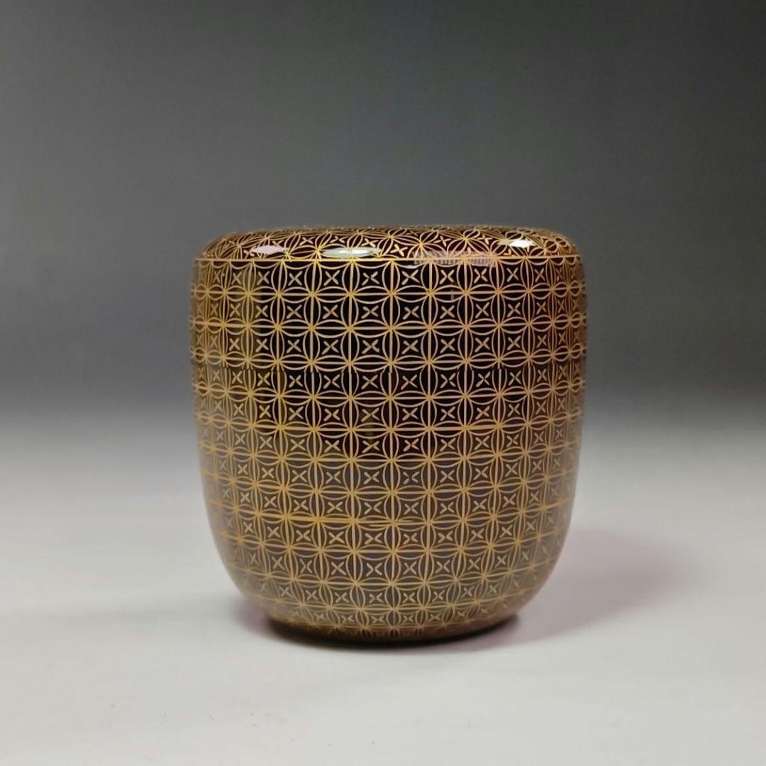 イ715 棗『前志芸男作』『沈金七宝　大棗　共箱　』茶道具