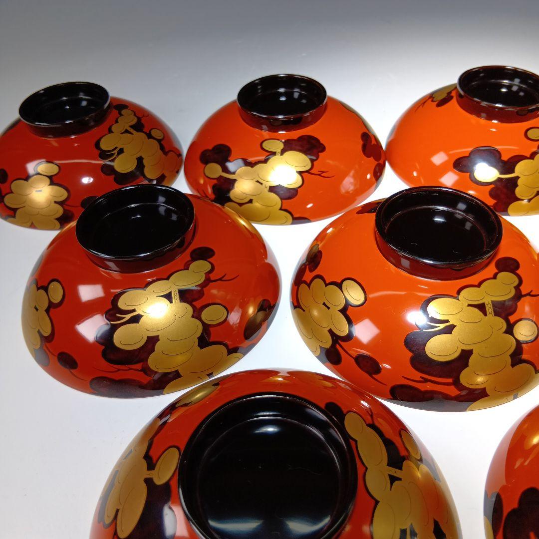 最終値下げ時代物　輪島塗　吸物椀10客　共箱