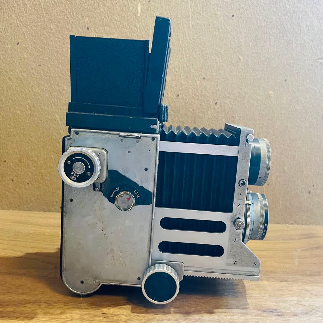 ジャンク MAMIYA マミヤ 二眼レフ 蛇腹MAMIYAFLEX シャッターO