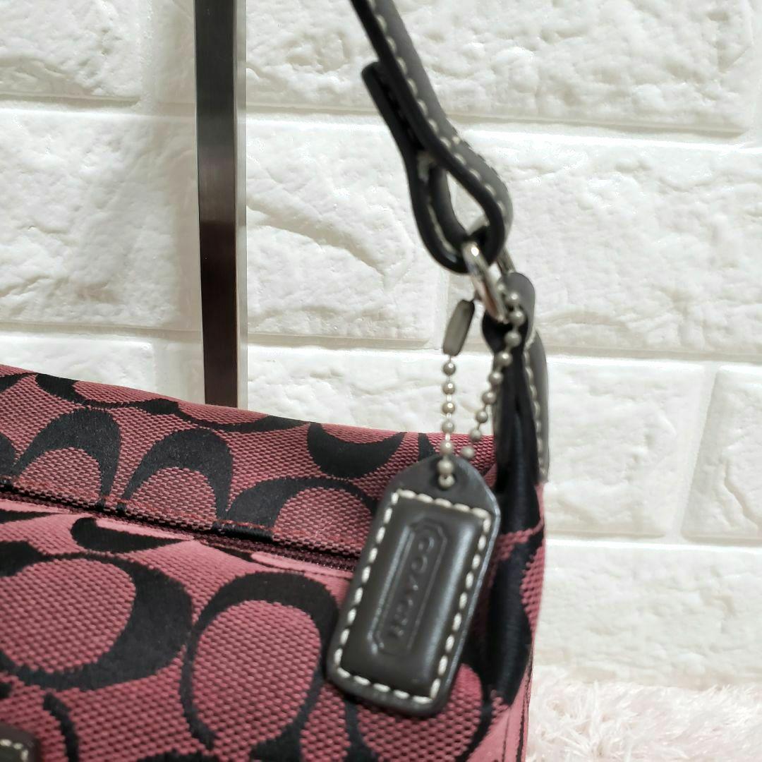 COACH コーチ アクセサリーポーチ シグネチャー ワンショルダーバッグ 美品