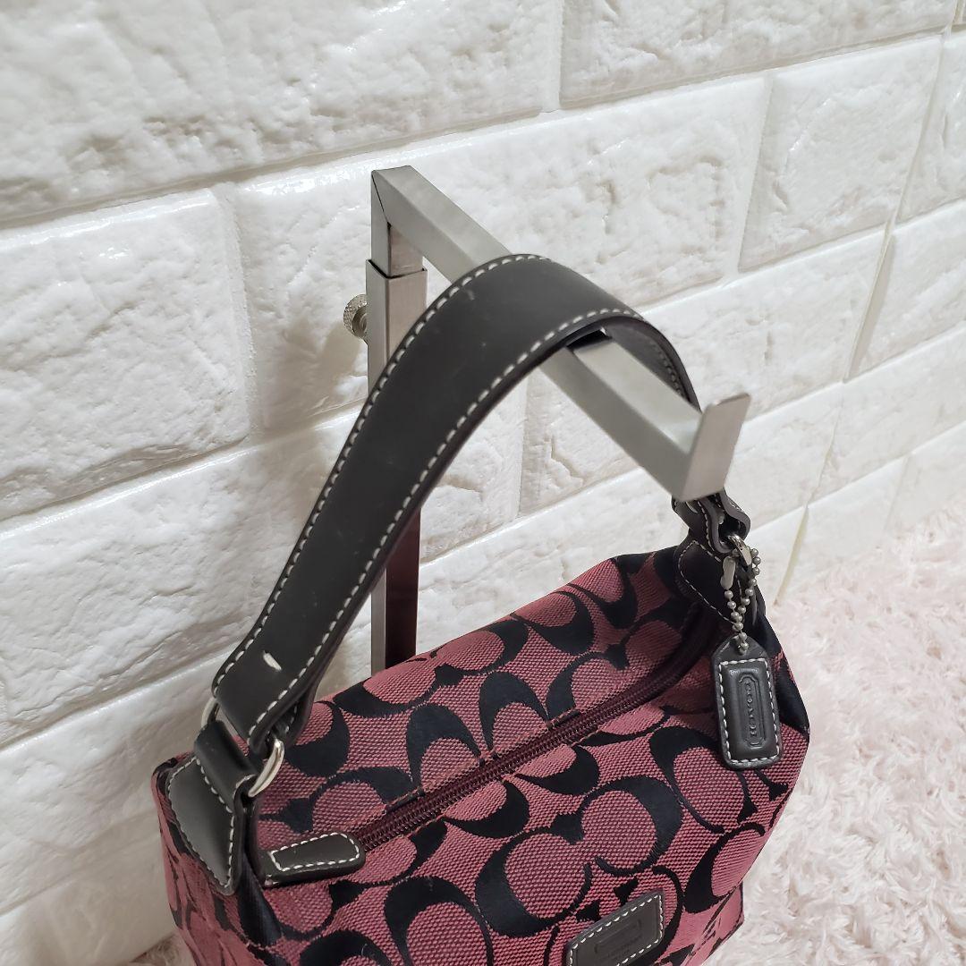 COACH コーチ アクセサリーポーチ シグネチャー ワンショルダーバッグ 美品