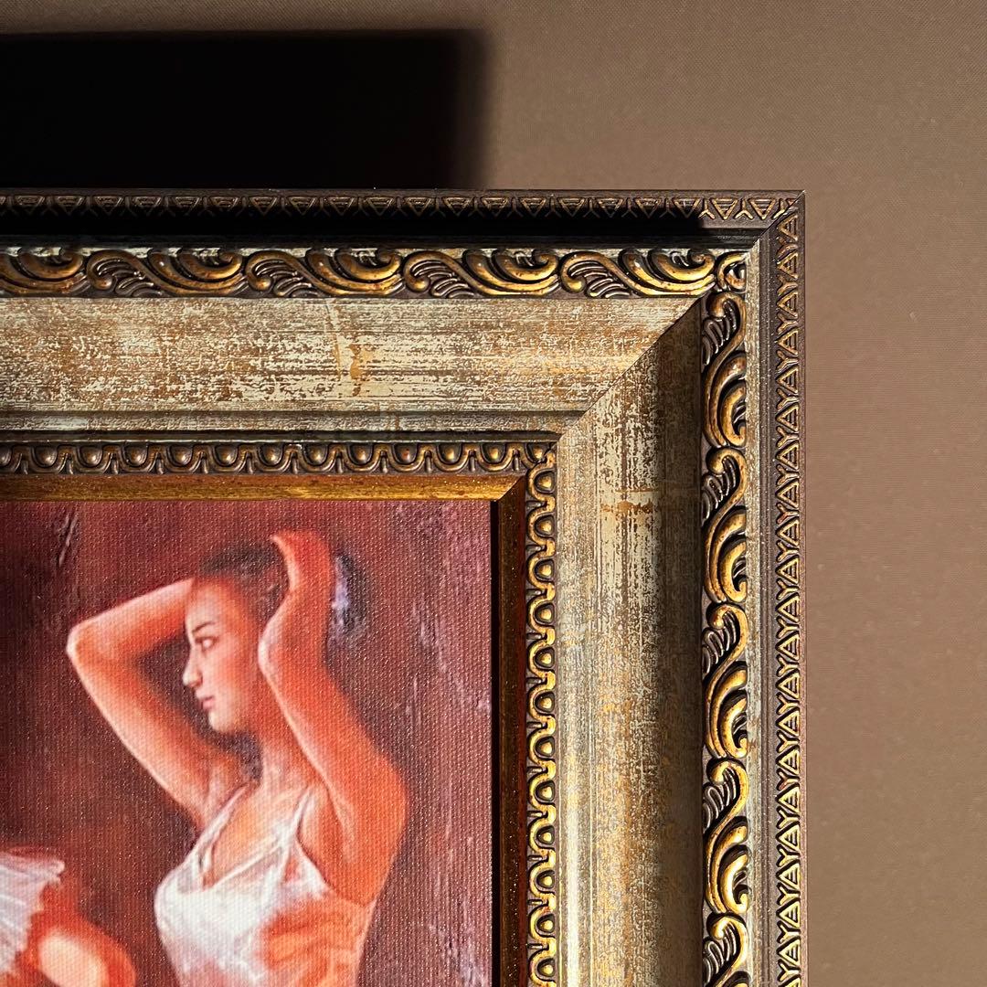 キャンバスプリントアート バレリーナ 絵画 額付き インテリア