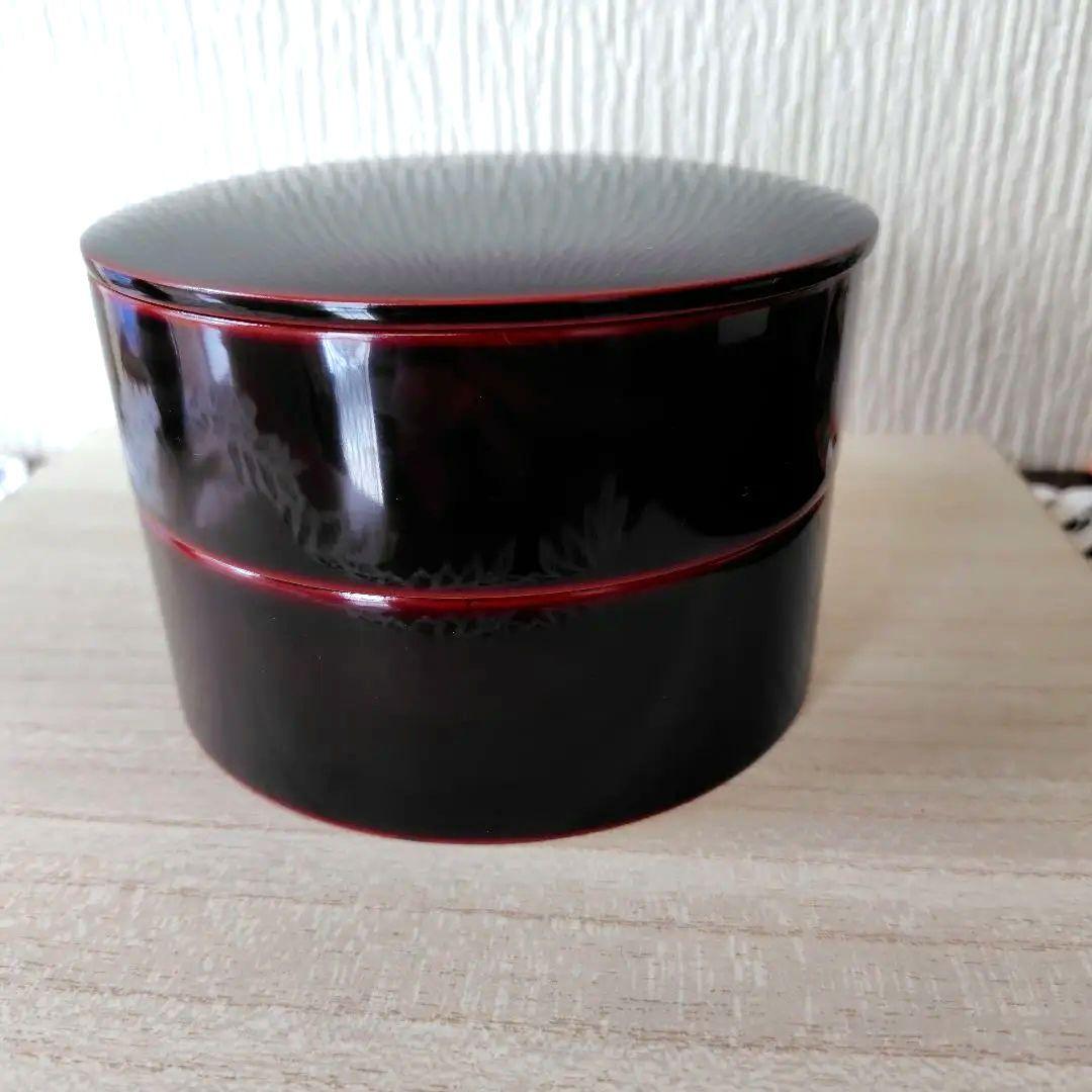 高級会津塗本乾丸型二段小重