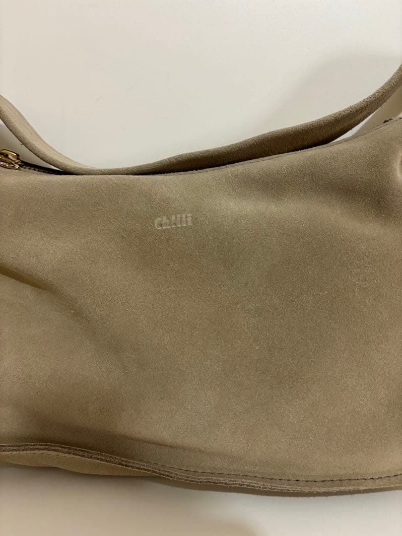 ch!iii bag スエードワンショルダーバッグ 美品　ベージュ　牛革