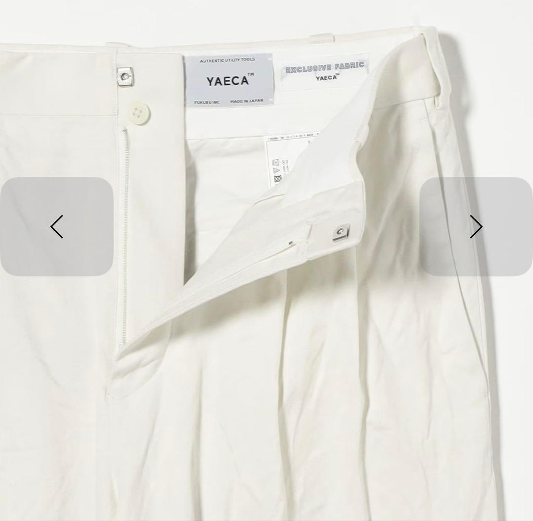 YAECA CHINO TROUSERS 2TUCK STRAIGHTパンツ