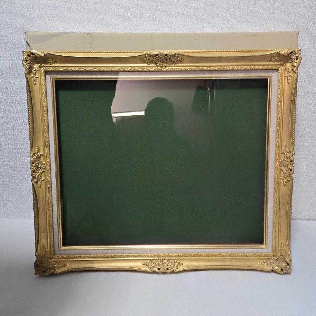未使用保管品 高級額縁 ルイ14世デザイン 金縁 箱付き 袋付き