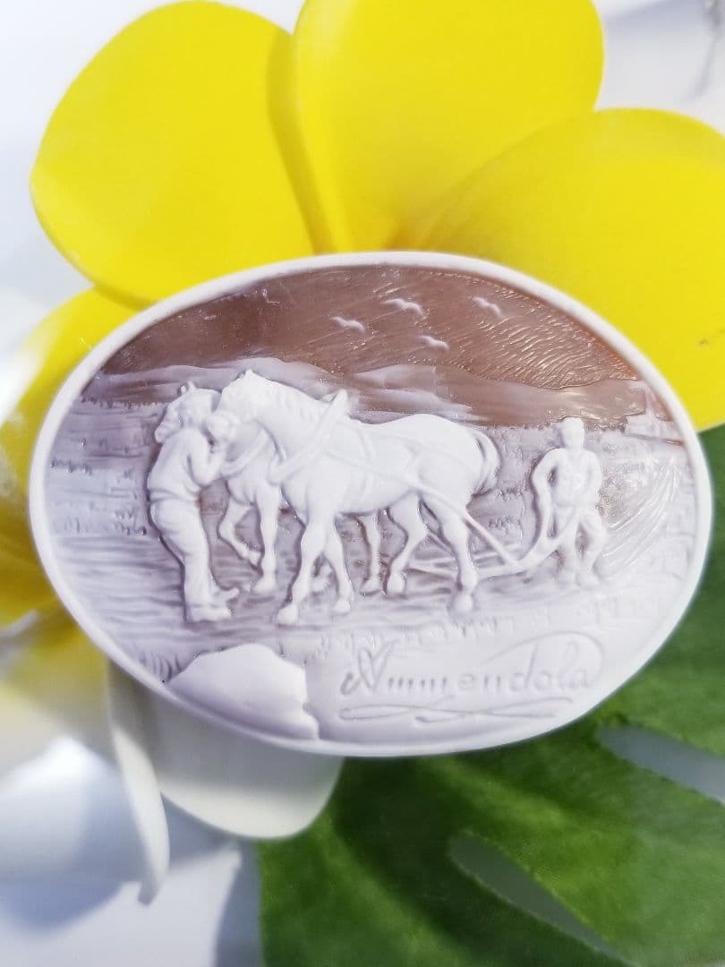 KS-785 【ジョバンニ・アメンドーラ作】天然シェルカメオルース