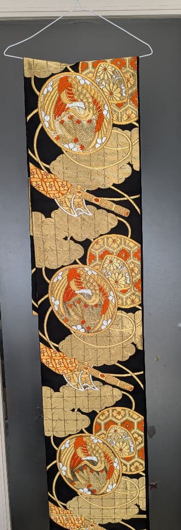 三越　振袖　古典柄　長襦袢/小田急百貨店　帯　黒に金糸/　成人式　謝恩会　結婚式