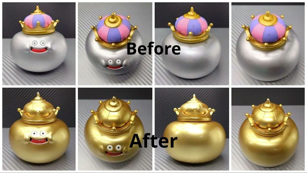 【専用出品】 ソフビモンスター メタルキング 25th ゴールドカラーリペイント