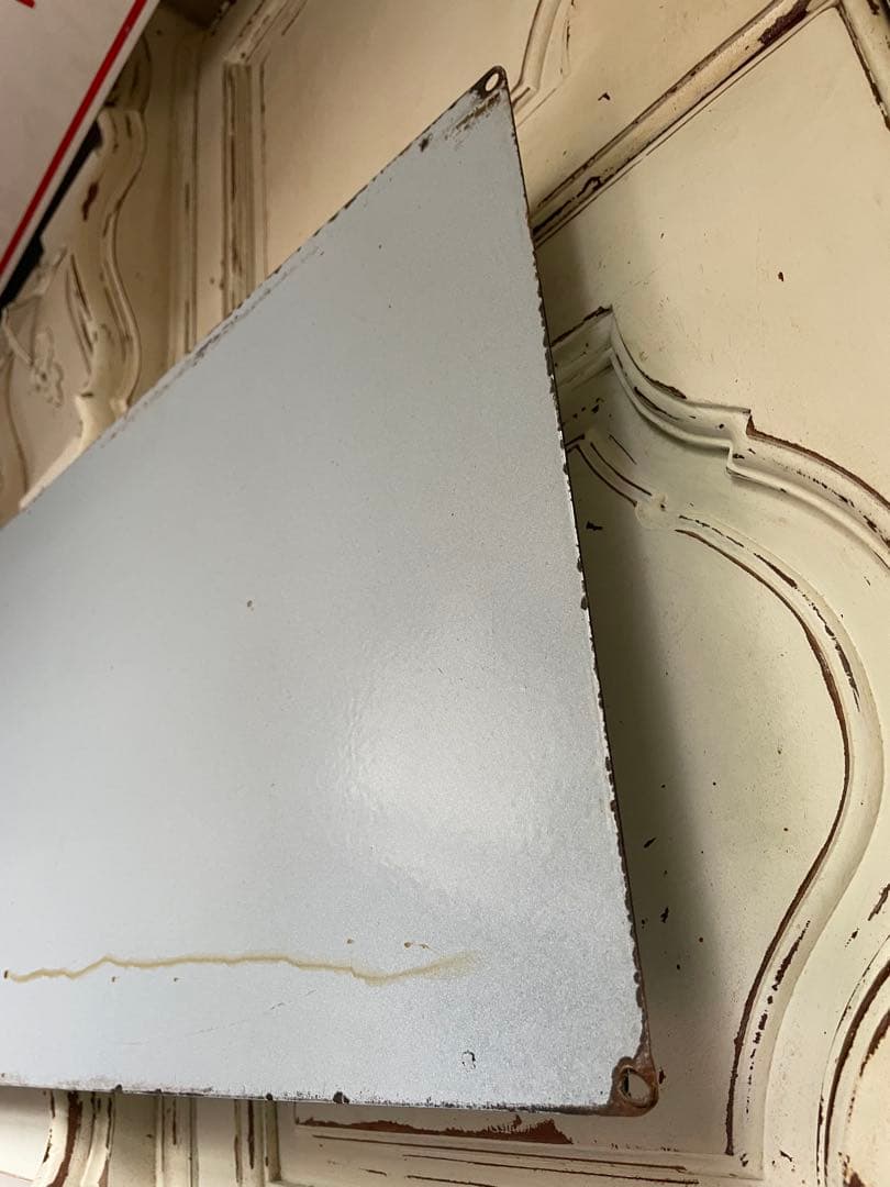 アンティーク　ホーロー　サイン　プレート　グリーン　看板　アメリカ　特大　レア