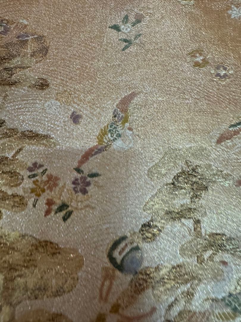 2668袋帯 古代彫金紋 西陣織 金糸　高級上質上品　約440cm 未使用