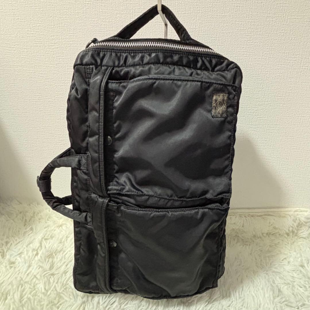 【良品】PORTER タンカー 3way ブリーフケース リュック ブラック