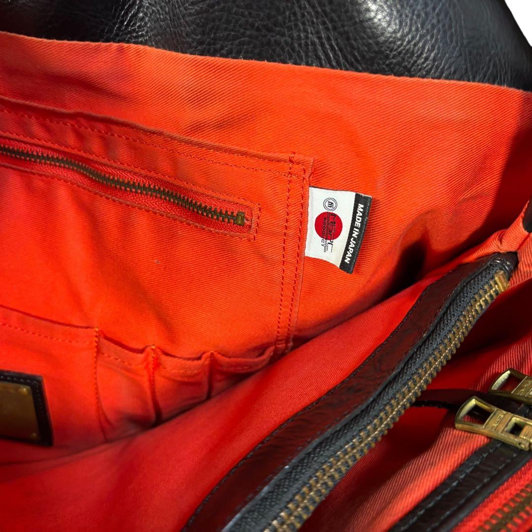 【美品】マスターピース　トートバッグ　レザー　ビジネス　A3可　Gloss