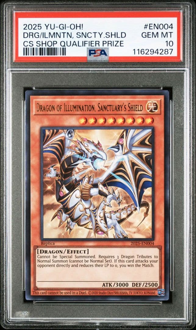 PSA10　Dragon of Illumination　プロモ　日版　遊戯王