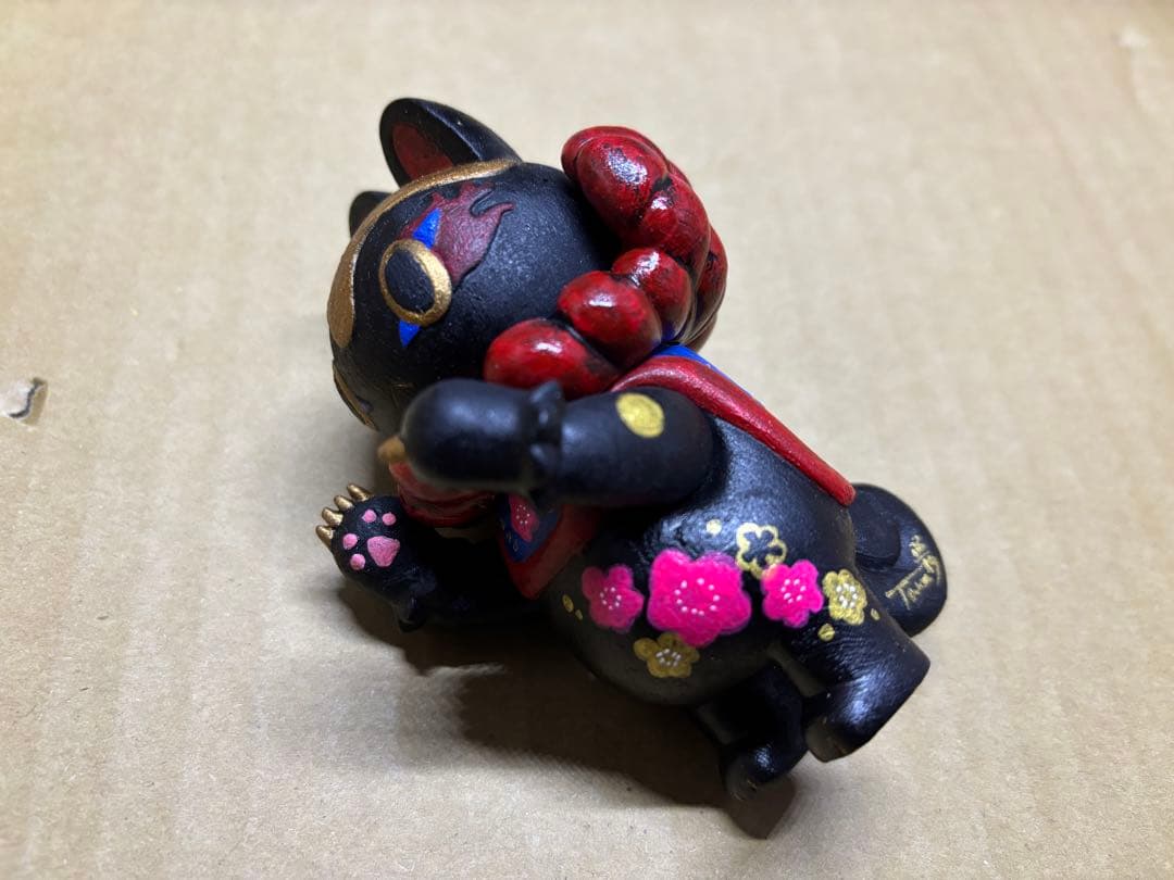 郷土玩具怪獣　イヌハリゴン　照紗　個展カスタムソフビ 犬張子進撃絵巻