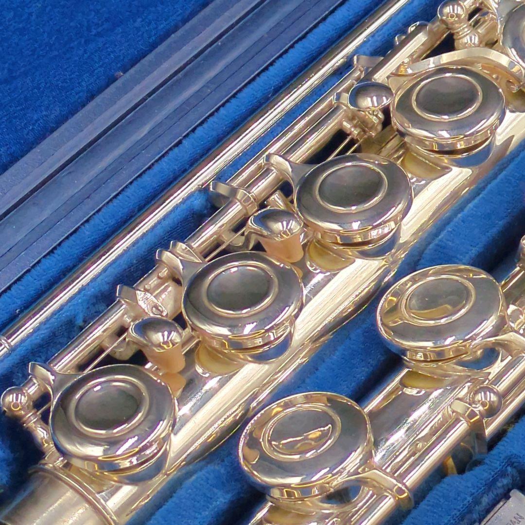 フルート　調整済美品　ヤマハ　YFL311（頭部管は銀製、Ｅメカ.銀メッキ仕様）