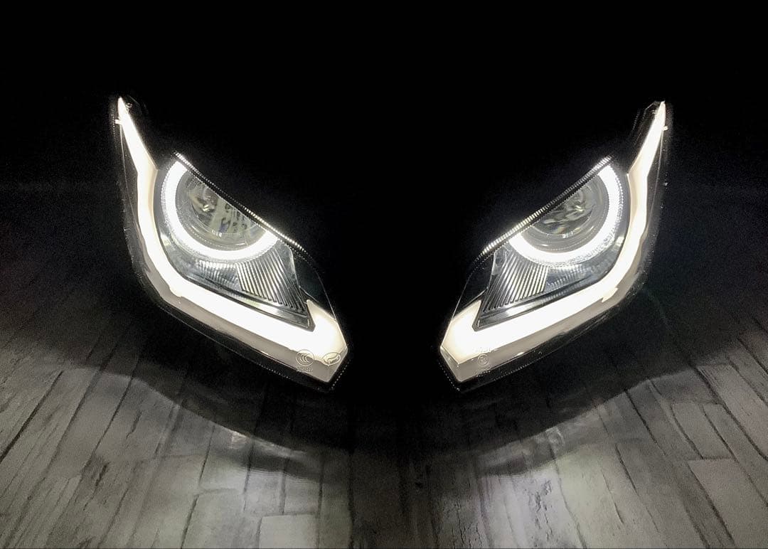 NINJA250 EX250L ZX-6RカスタムLEDヘッドライト ニンジャ