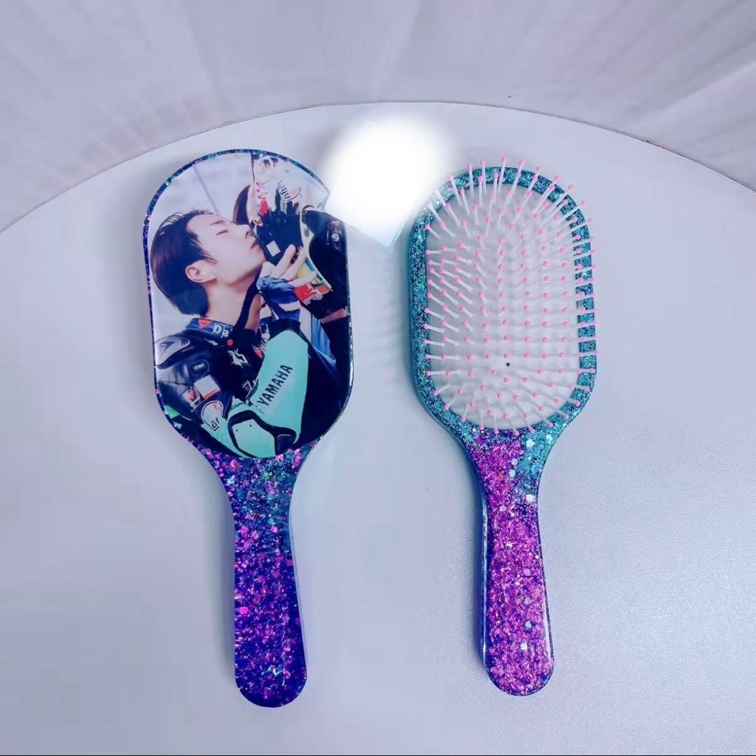 王一博 超大レジンエアークッション付きヘアブラシ　6点セット❣️確認用0119