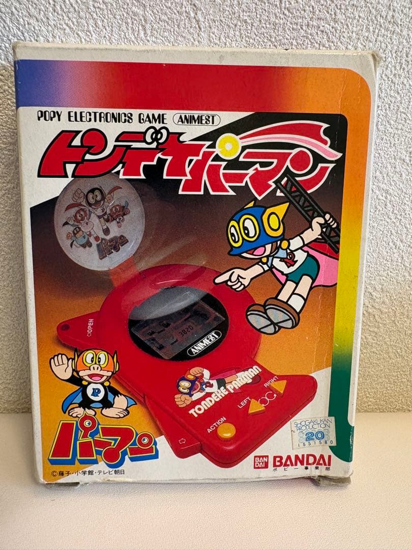 【動作確認済・箱説付】とんでけ！パーマン 電子ゲーム バンダイ 1983年 昭和