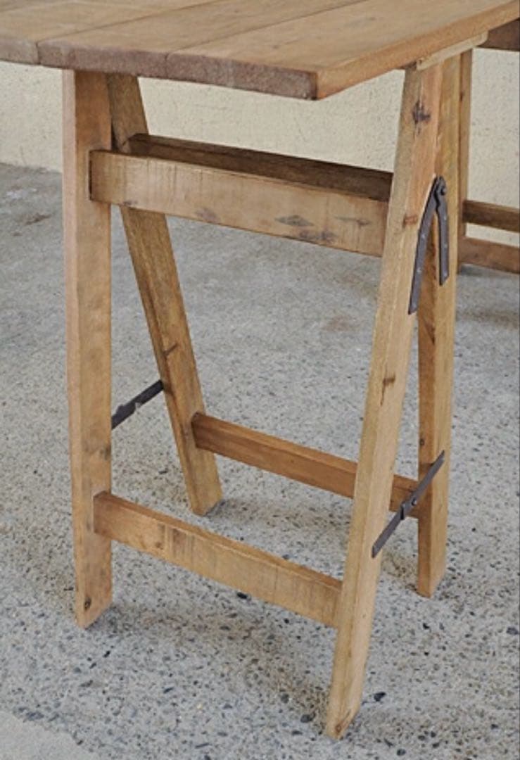 折りたたみ木製カウンターテーブル フォールディングテーブル　アンティーク