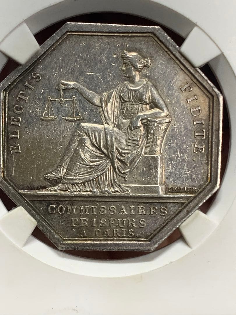 19世紀 フランス製 ジェトン MS 61