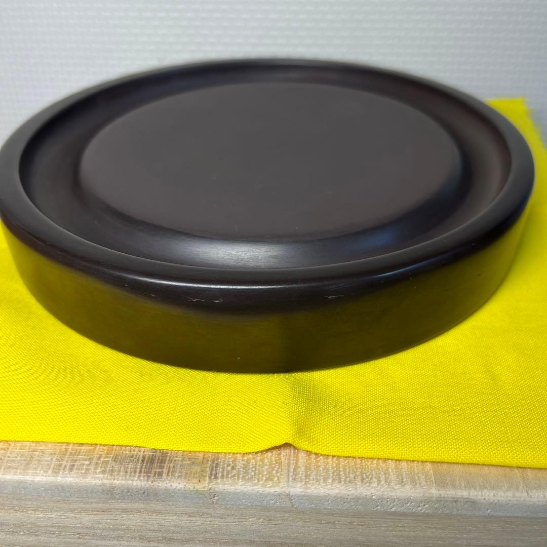 ⭕️赤間硯　桐共箱入　新品美品　満月研　眞丁寧品　くすのき製硯　下井百合昭　昭竜山