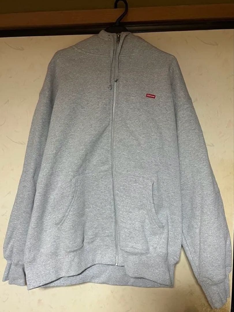 Supreme パーカー　フルジップ　L グレー
