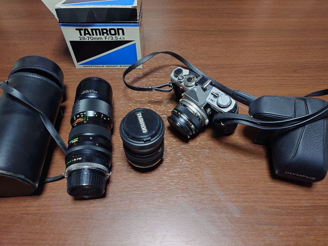 オリンパス　OM-1　シグマ　80-200　タムロン　28-70　レンズ3本