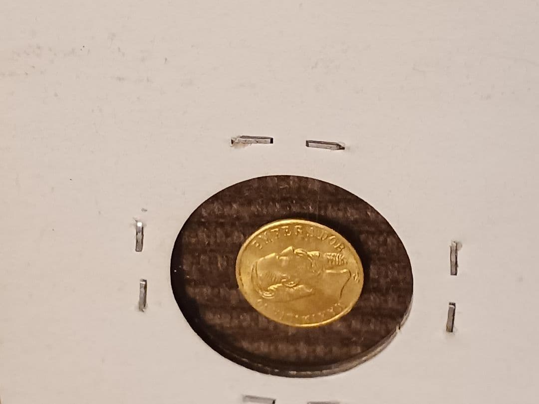 メキシコ 金貨 1ペソ 未使用　本物