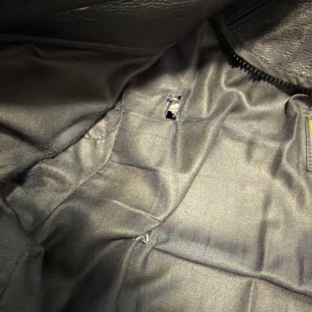 vanson ライダースジャケット シングル レザー Type B 難有