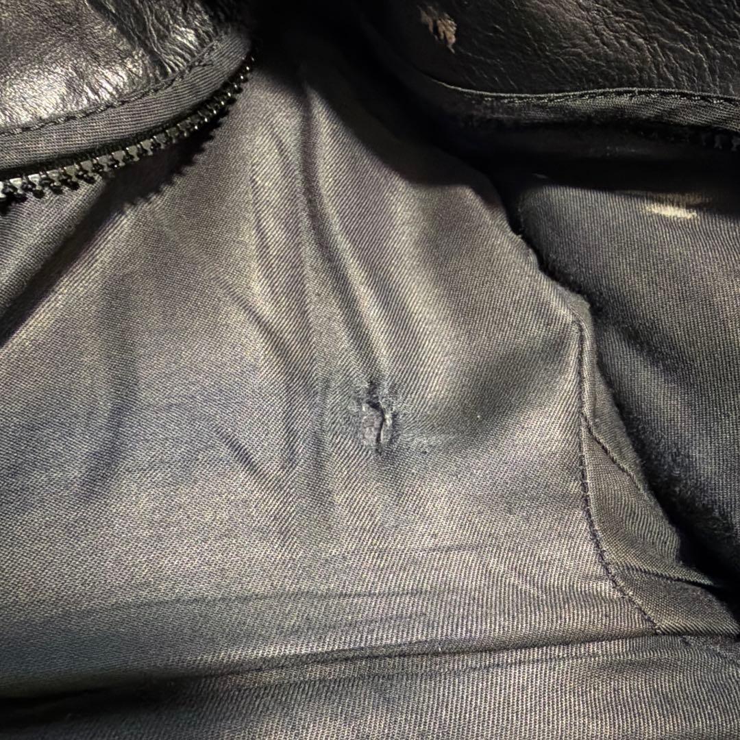 vanson ライダースジャケット シングル レザー Type B 難有