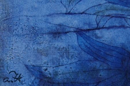 髙田明義【春の中】、希少画集画、状態良好、新品高級額装付