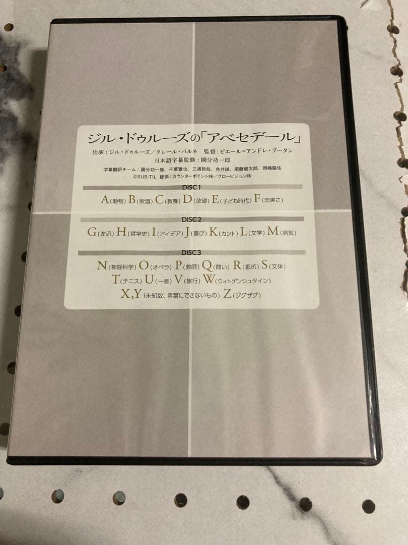 シルドゥルースの「アベセデール」　DVD 國分功一郎監修