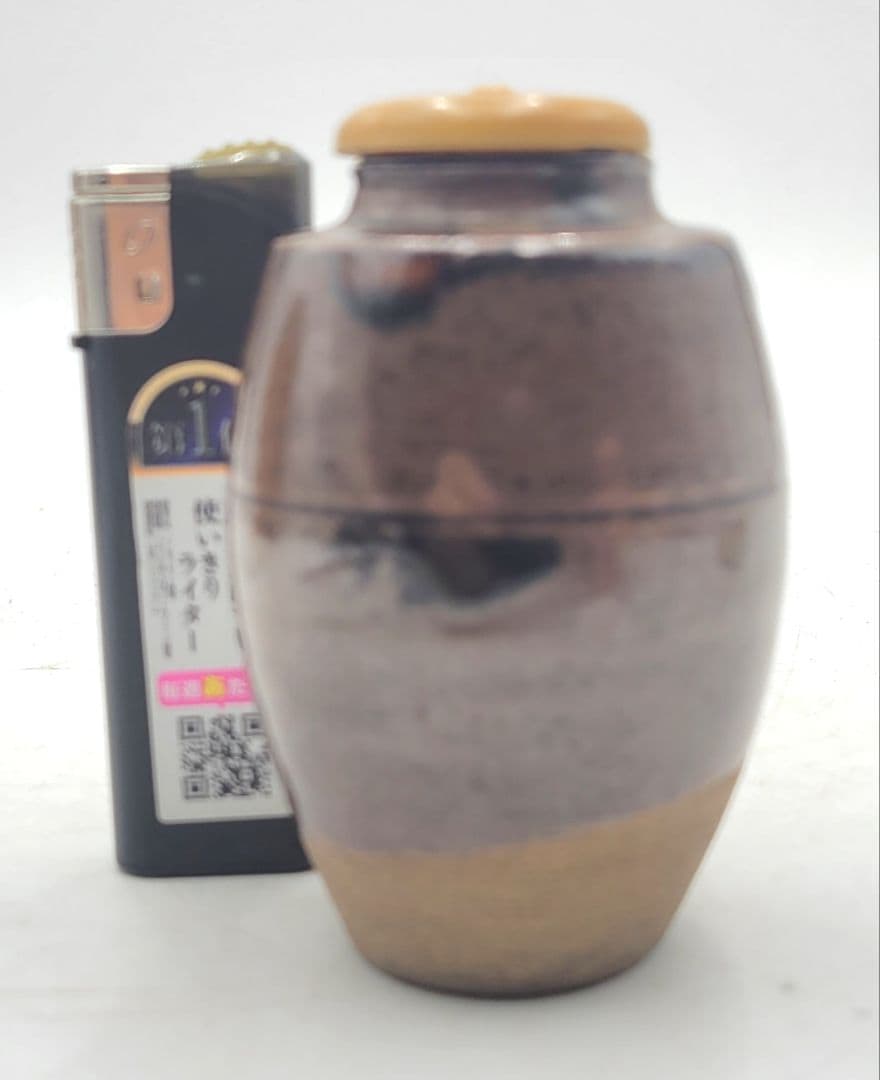 瀬戸焼　茶入れ　仕服　合わせ箱　茶道具　骨董品、美術品　時代物