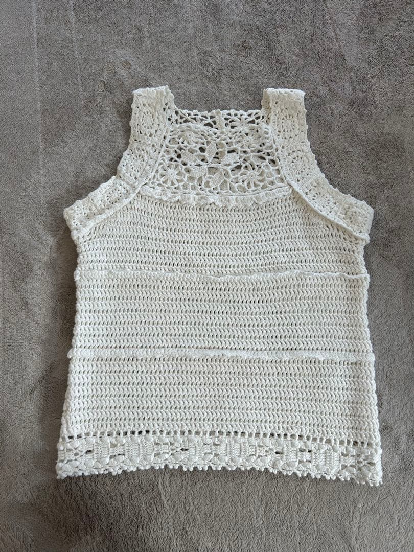 トップス marno Chloe knit tops white