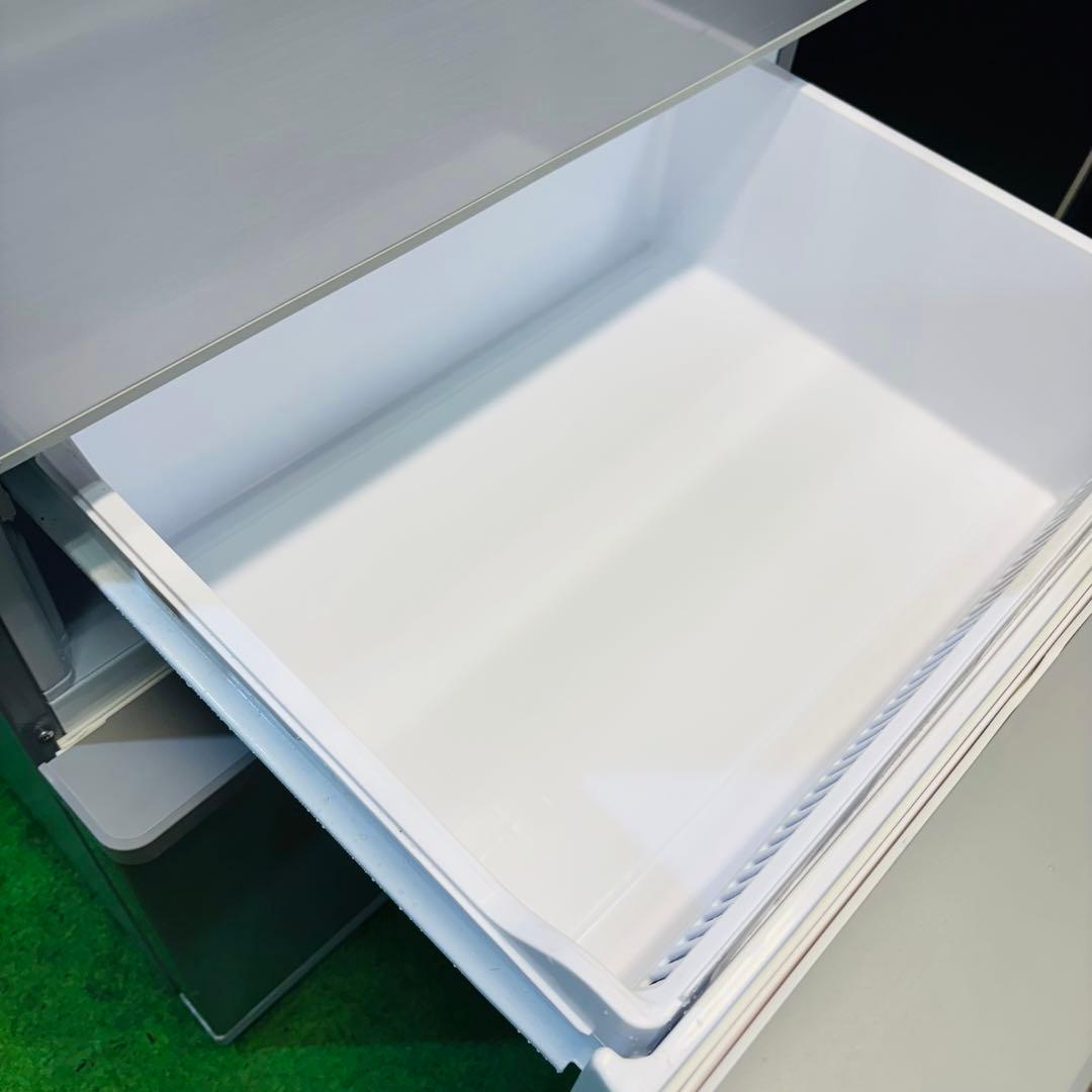 AQUA 355L 冷蔵庫 大容量 スリムタイプ シルバー【地域限定配送無料】