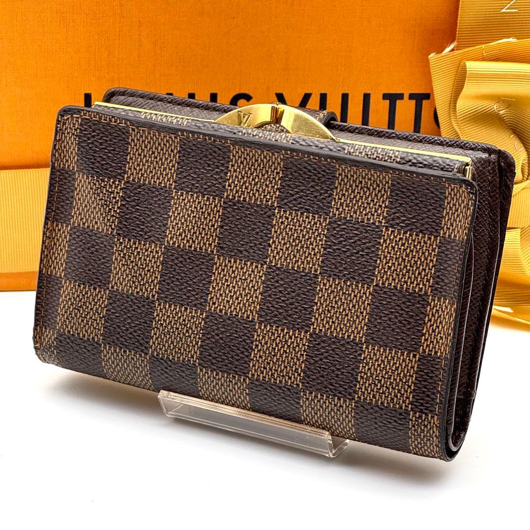 【新型美品】 ルイヴィトン ダミエ ポルトフォイユ ヴィエノワ がま口