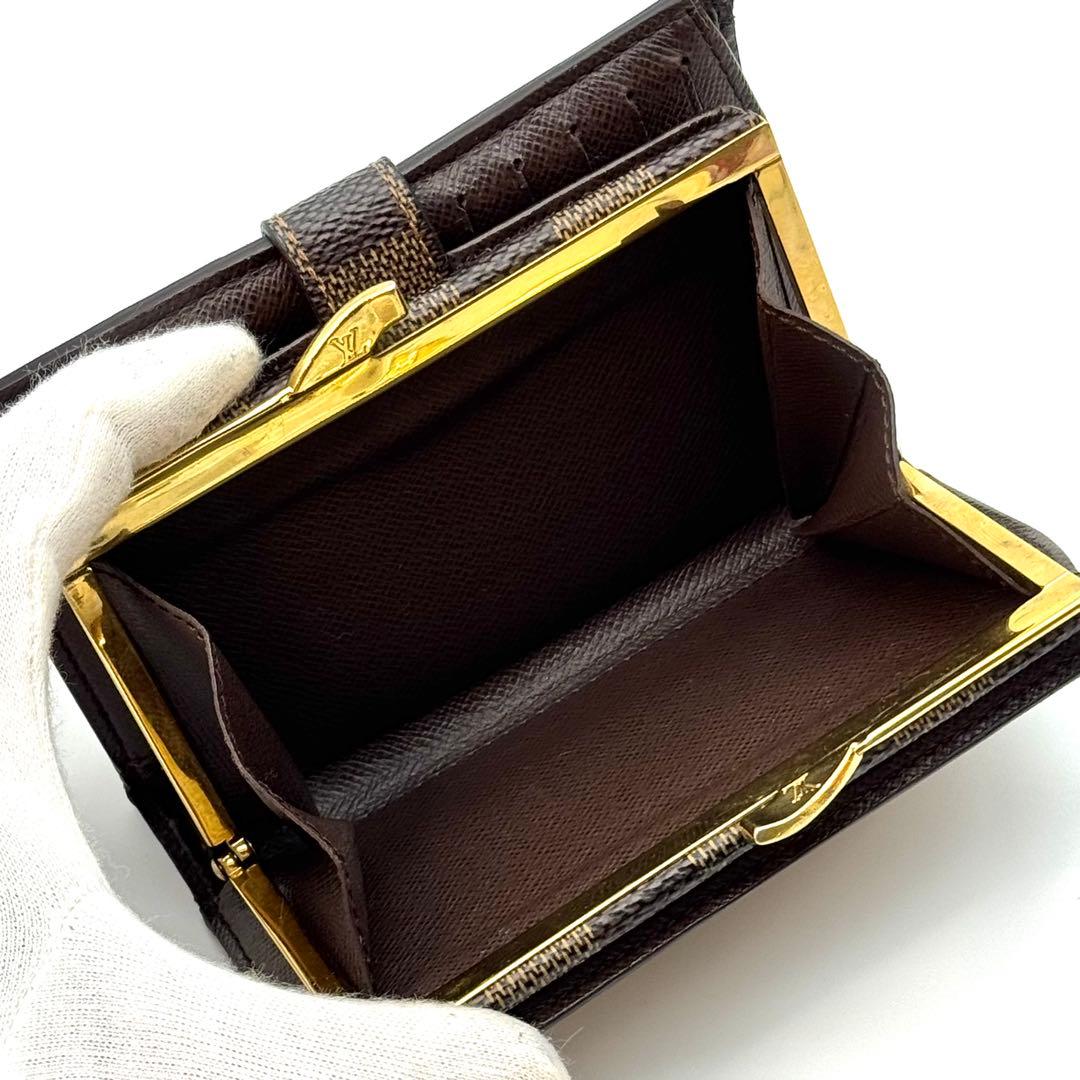 【新型美品】 ルイヴィトン ダミエ ポルトフォイユ ヴィエノワ がま口