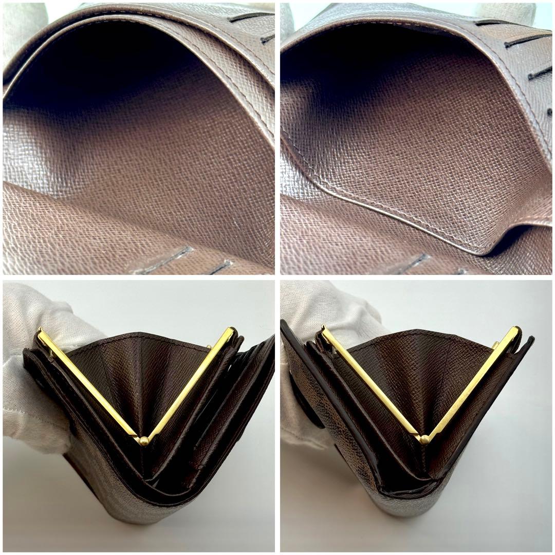 【新型美品】 ルイヴィトン ダミエ ポルトフォイユ ヴィエノワ がま口