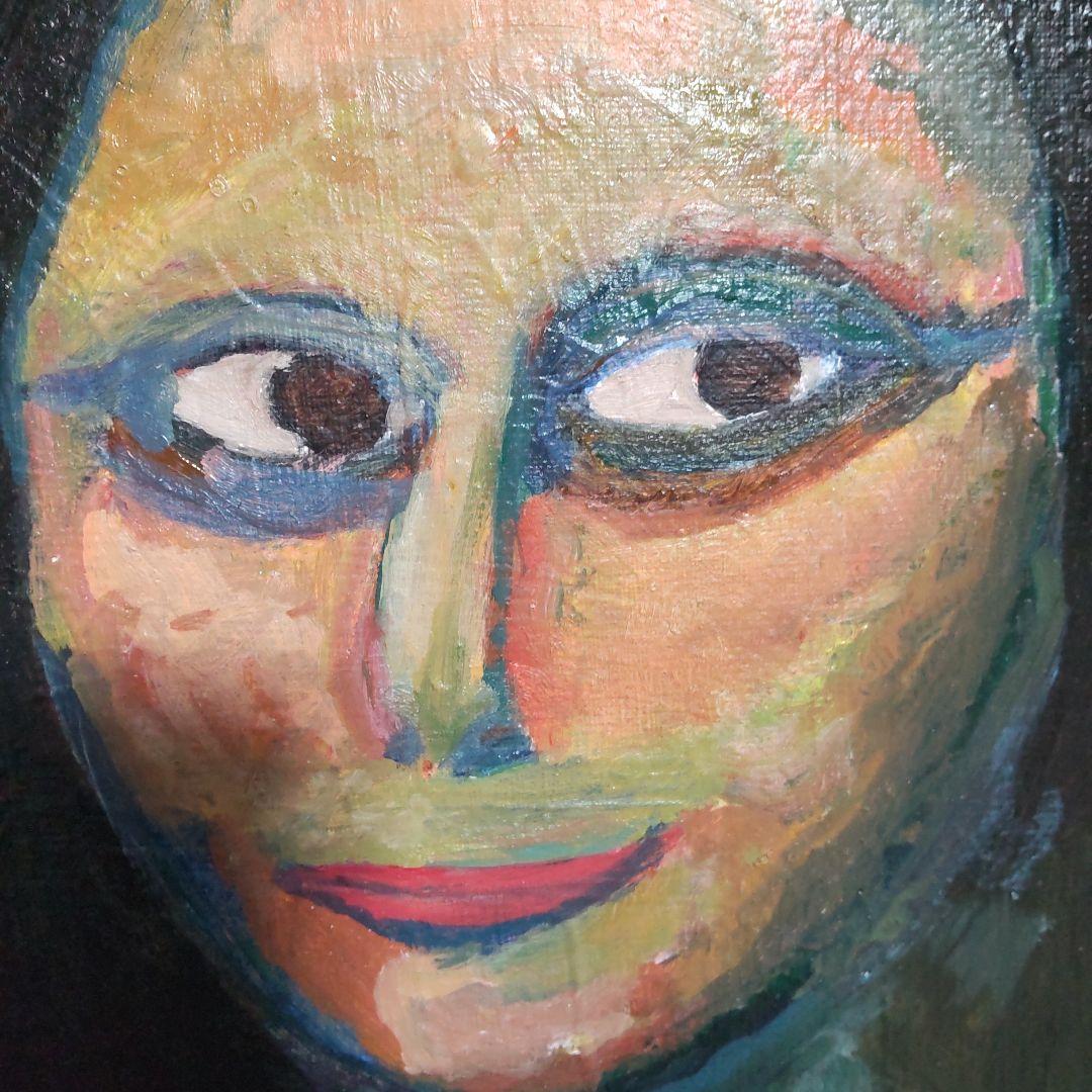 微笑みの絵　人物画