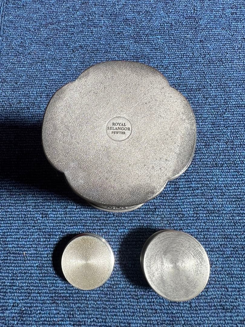 1076 ロイヤルセランゴール　ピューター　錫　茶筒