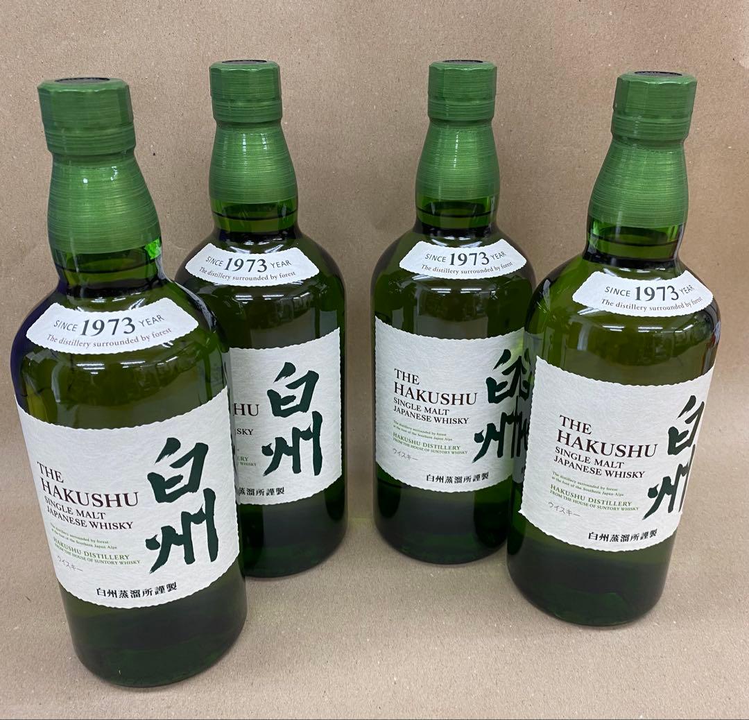 4本セット　サントリー　白州 シングルモルトウイスキー 700ml