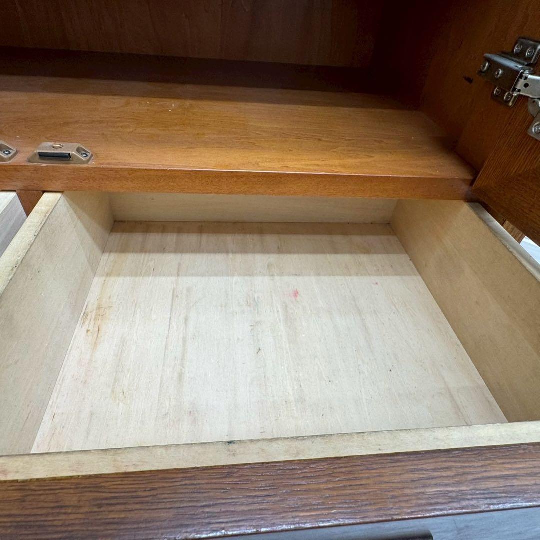 カリモク60 カップボード オーク 美品