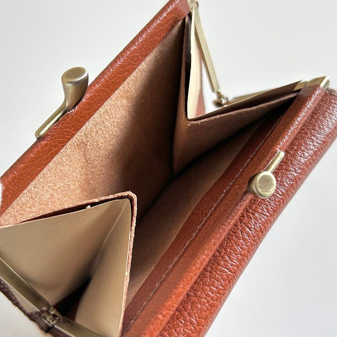 IL BISONTE イルビゾンテ 二つ折り財布 折財布 がま口