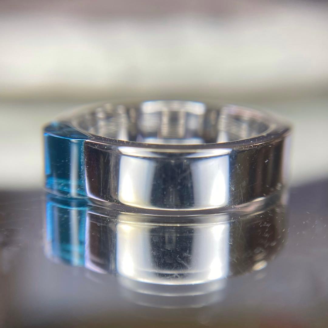 グッチ GUCCI ブルートパーズ リング K18WG 約8.0g